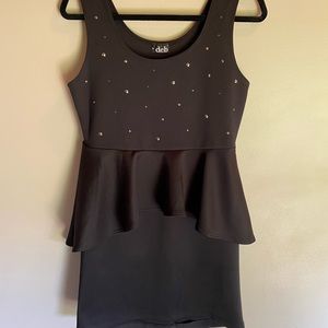 Peplum Rhinestone Dress!✨